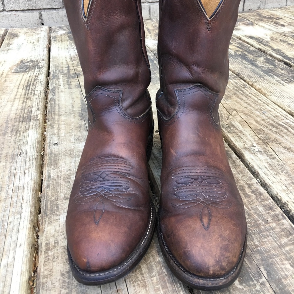Men’s Justin leather Boots 9 1/2 D